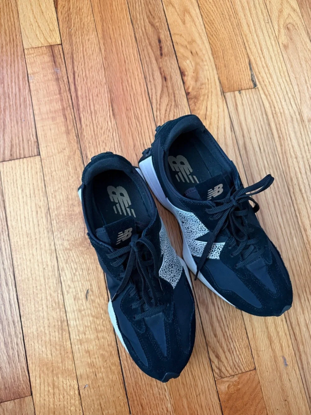 New Balance 327 Leopard Black Sneakers Speckle Logo Sz 9 intelligent choice - Picture 7 of 10